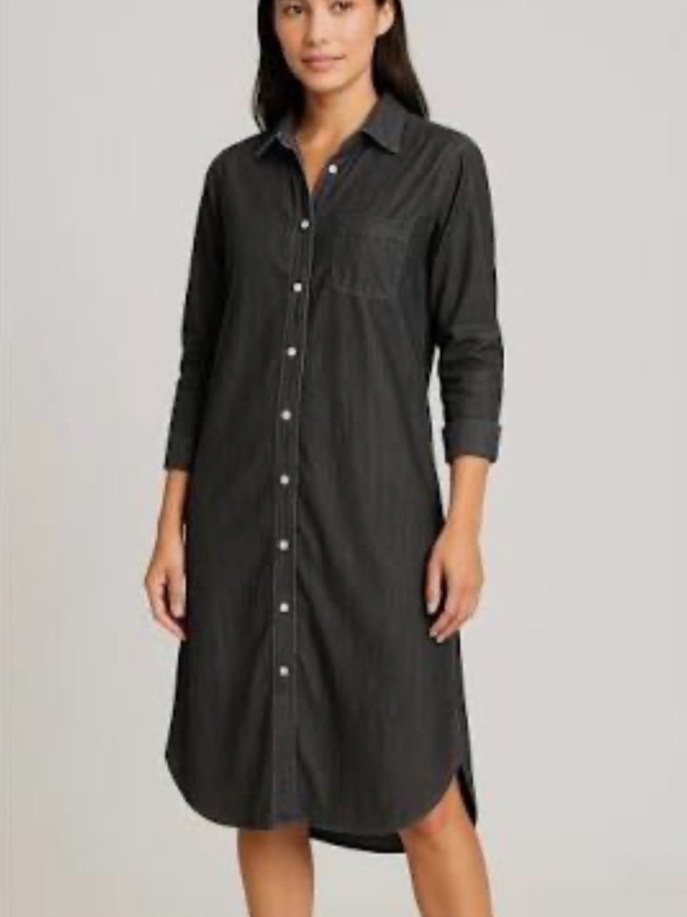 Grayson by Frank & Eileen Hero The Midi Button-Front Shirt Dress